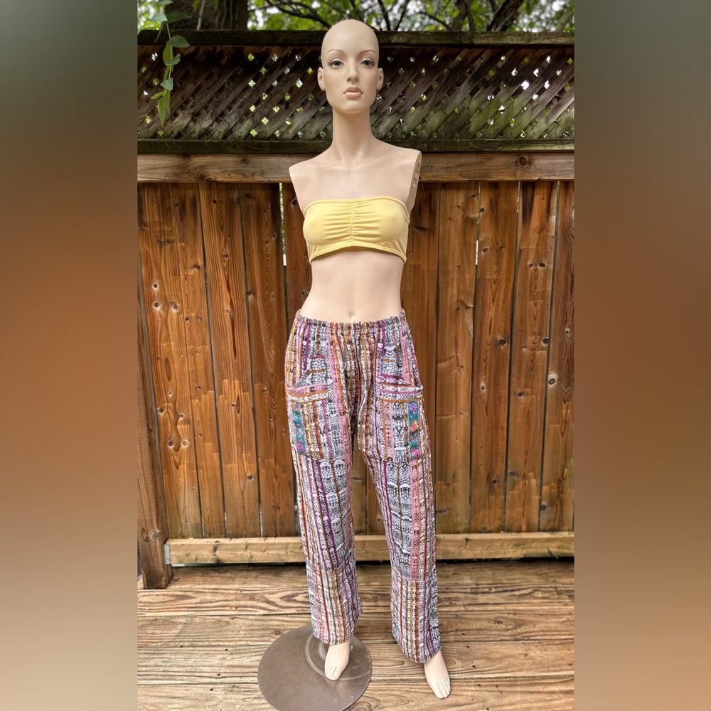 Hand-loomed Guatemalan Tribal Hippy Pants